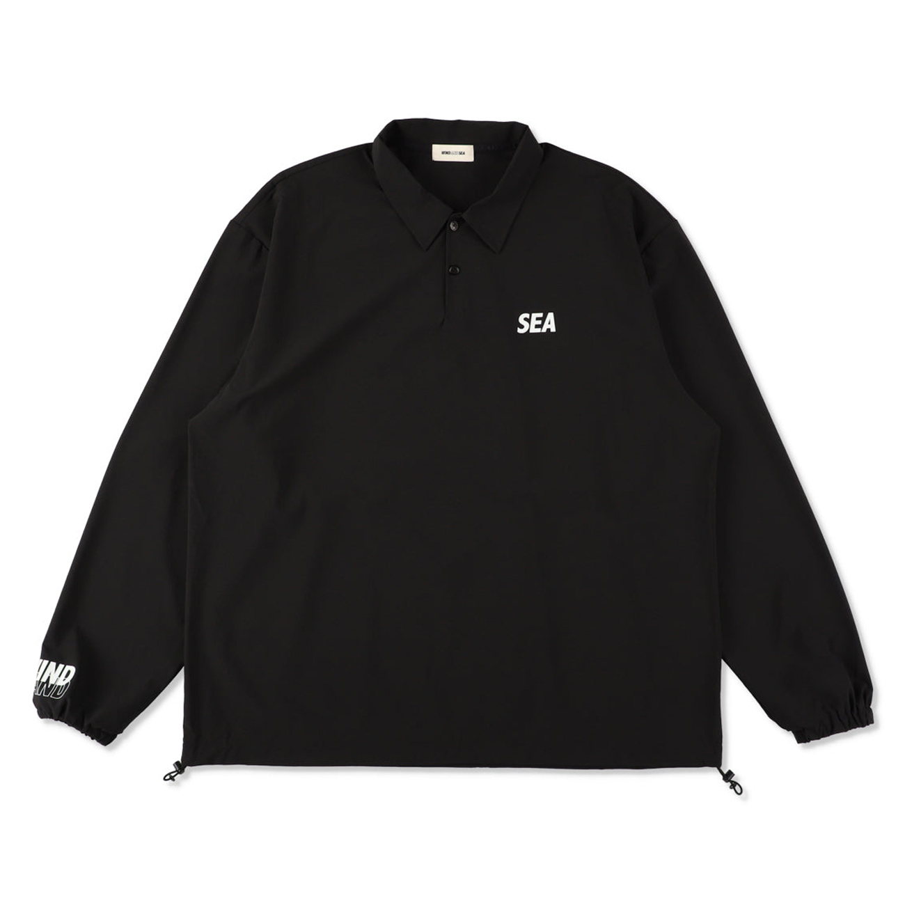 WIND AND SEA / ウィンダンシー | Relax Fit L/S Polo - Black | 通販