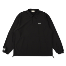 WIND AND SEA / ウィンダンシー | Relax Fit L/S Polo - Black