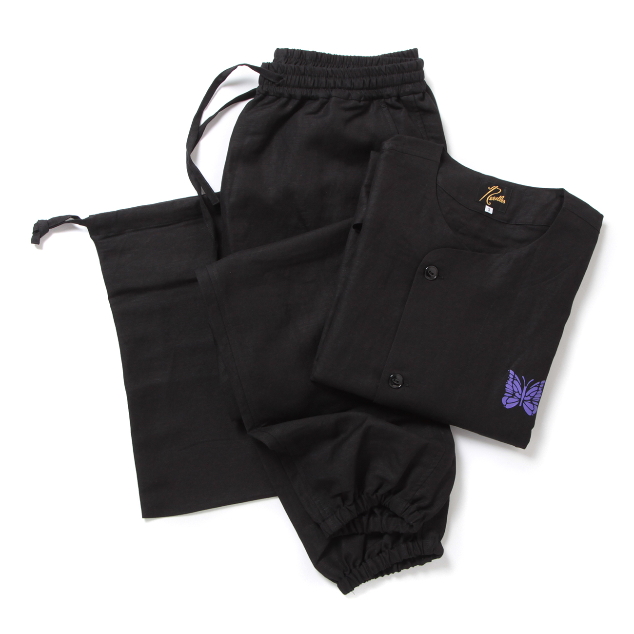 Pajama Set - L/R Canvas - Black