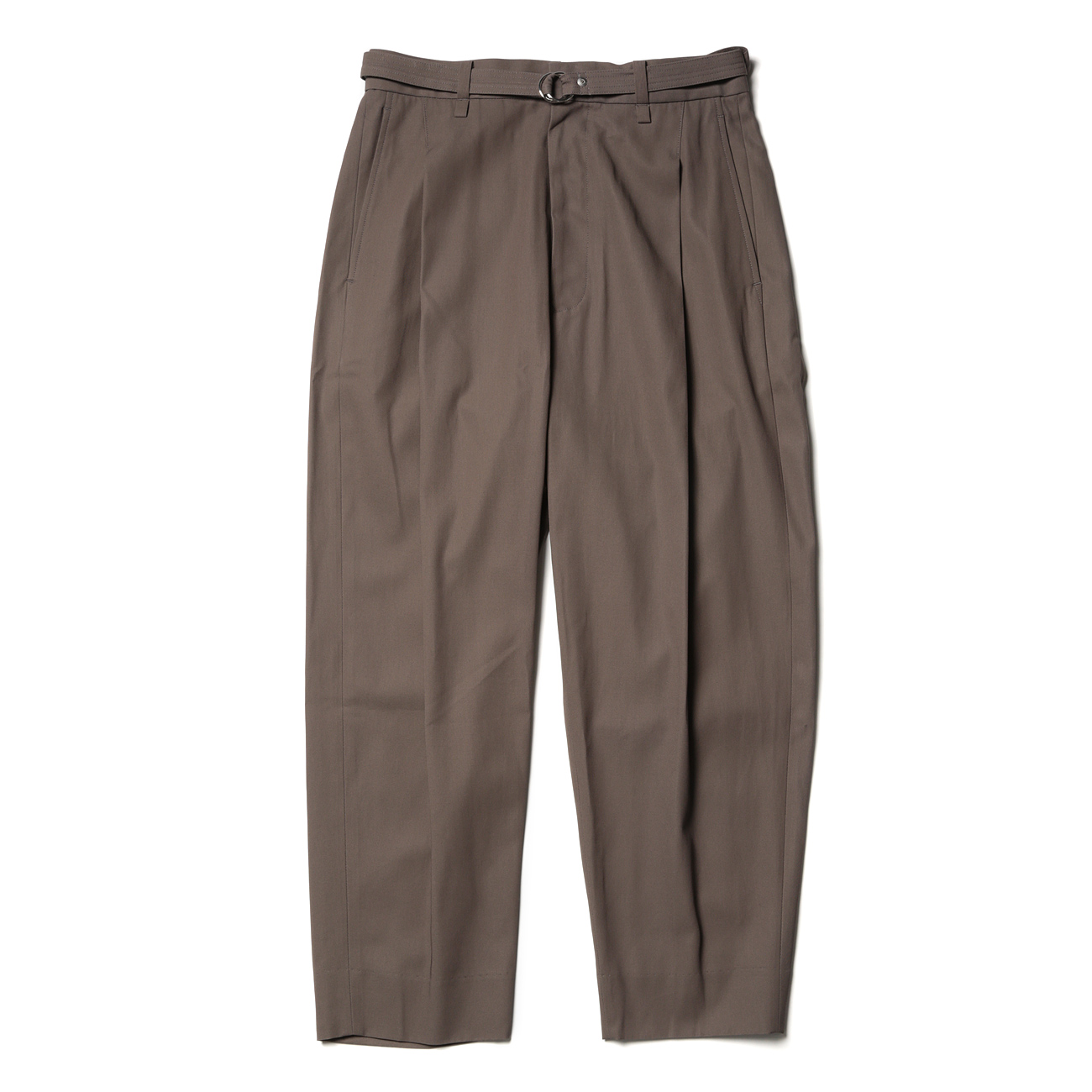 URU / ウル | 1 TUCK PANTS / COTTON GABARDINE - Brown | 通販 - 正規