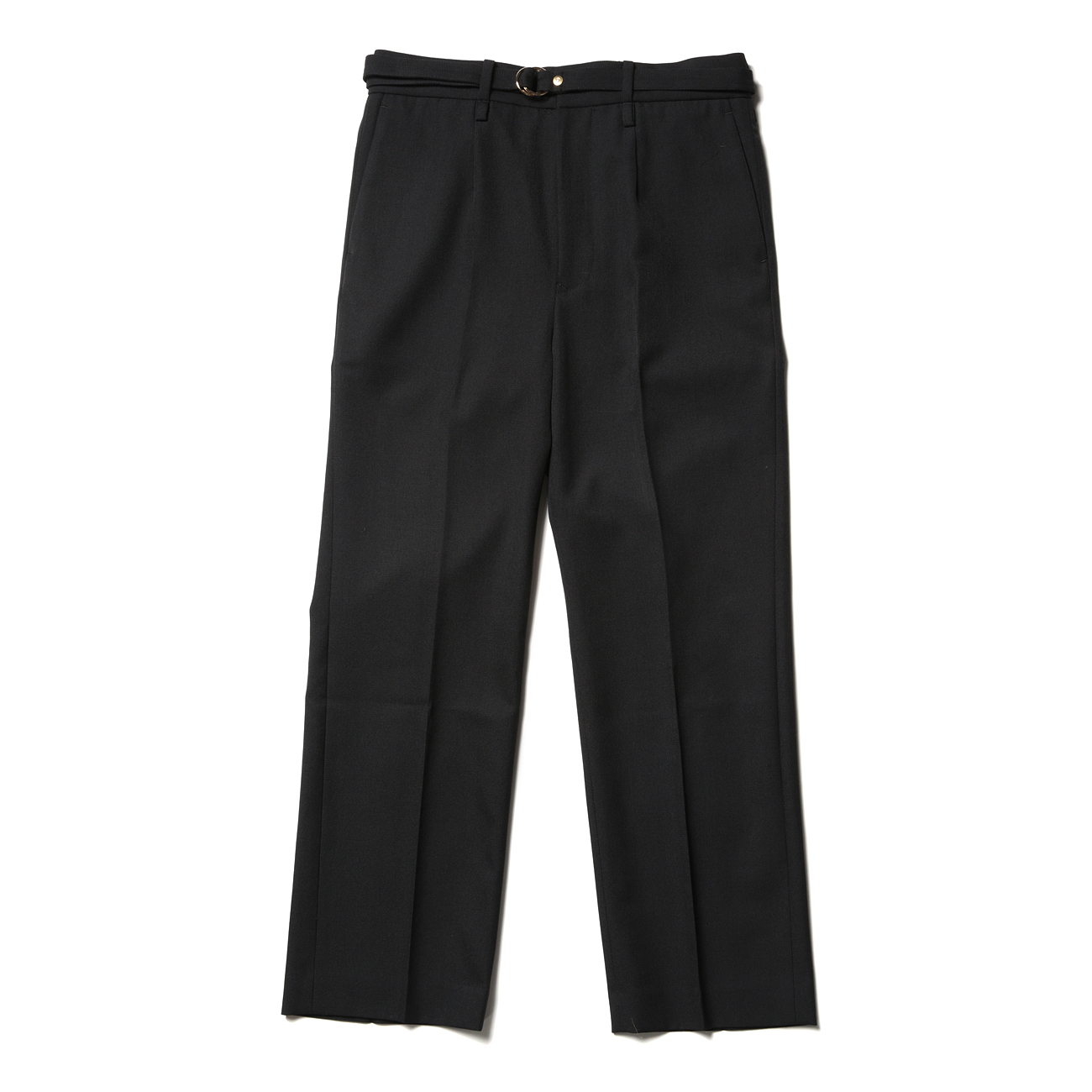 URU / ウル | STRAIGHT PANTS / WOOL SERGE - Black | 通販 - 正規