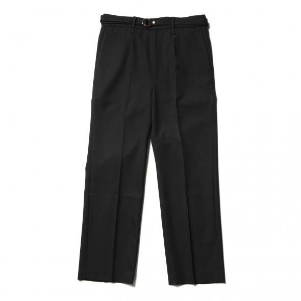 URU / ウル | STRAIGHT PANTS / WOOL SERGE - Black | 通販 - 正規取扱