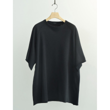 COMOLI / コモリ | LWコットン裏毛 半袖クルー - Black
