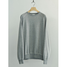 COMOLI / コモリ | グレー裏毛 クルーネック - Gray