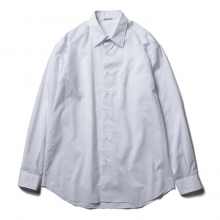 AURALEE / オーラリー | FINX SILK STRIPE SHIRTS (メンズ) - White Stripe