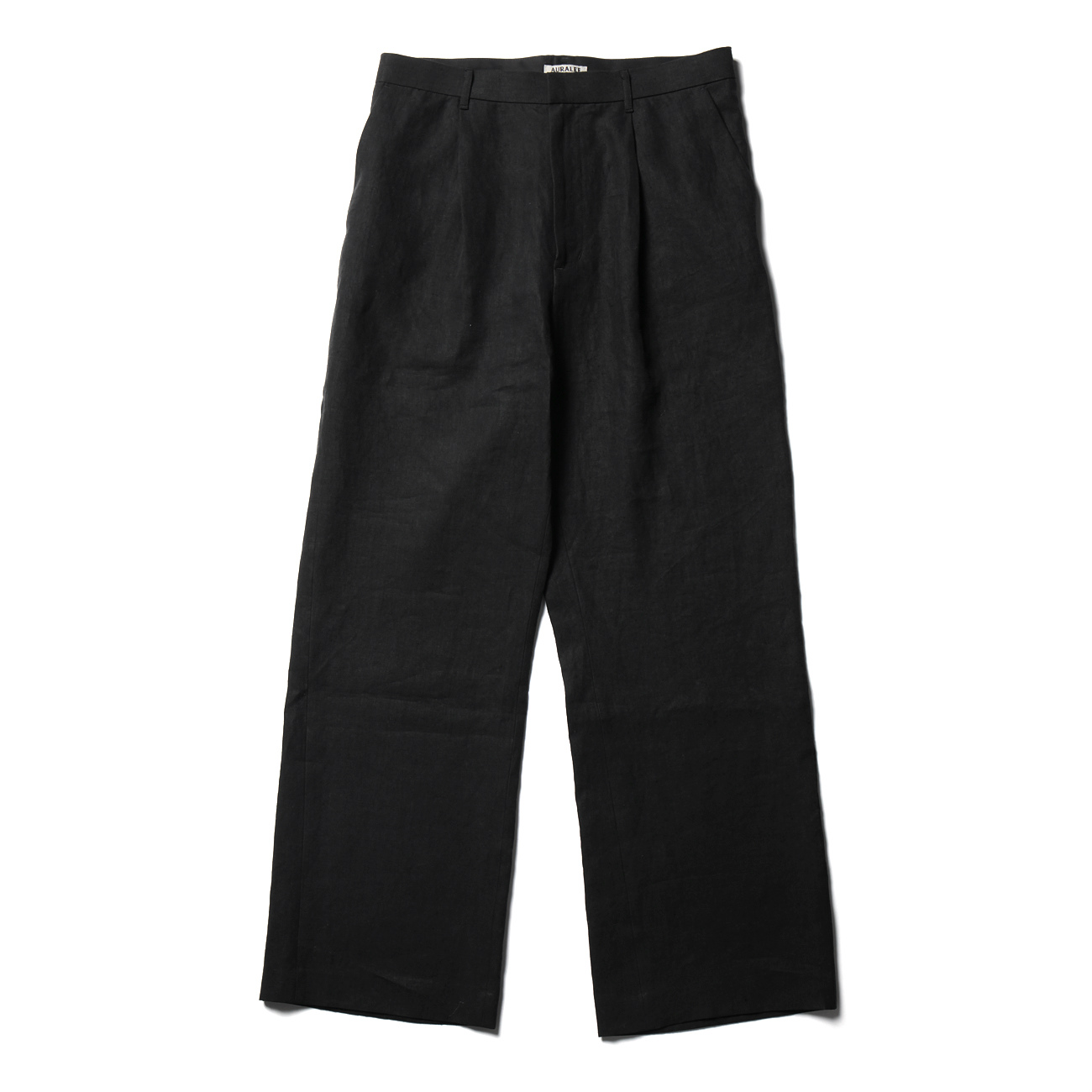 AURALEE オーラリー WASHED LINEN SLACKS リネンパンツ AURALEE / オーラリー | WASHED LINEN SLACKS (メンズ) - Black
