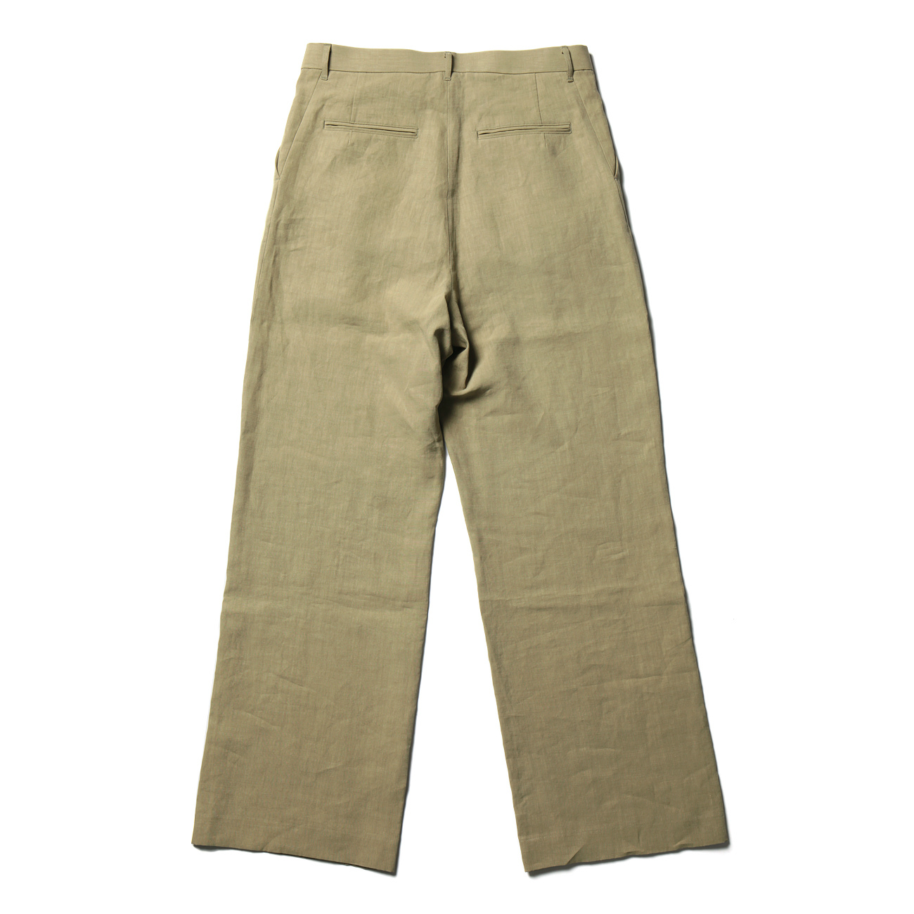 AURALEE / オーラリー | WASHED LINEN SLACKS (メンズ) - Khaki