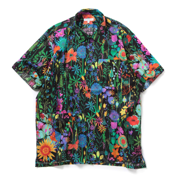 ENGINEERED GARMENTS / エンジニアドガーメンツ | Camp Shirt - Cotton Floral Lawn - Black  | 通販 - 正規取扱店 | COLLECT STORE / コレクトストア