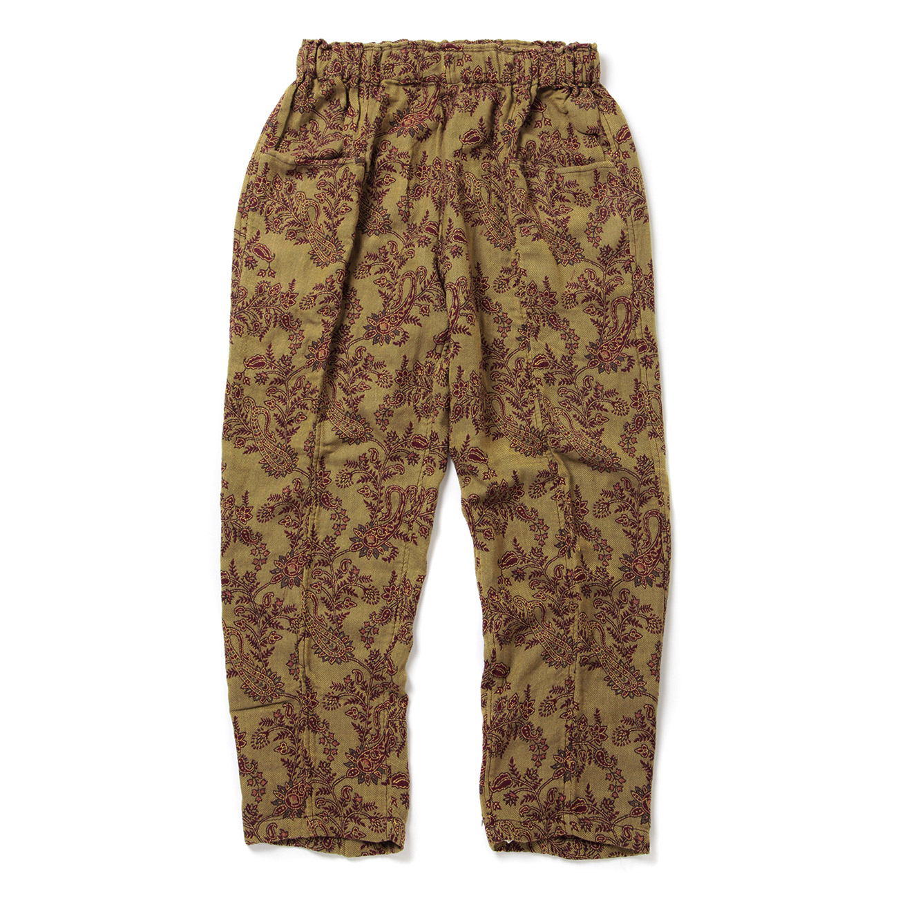 Army String Pant - Cotton Jacquard / Paisley - Green