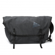 and wander / アンドワンダー | heather messenger bag - Charcoal 