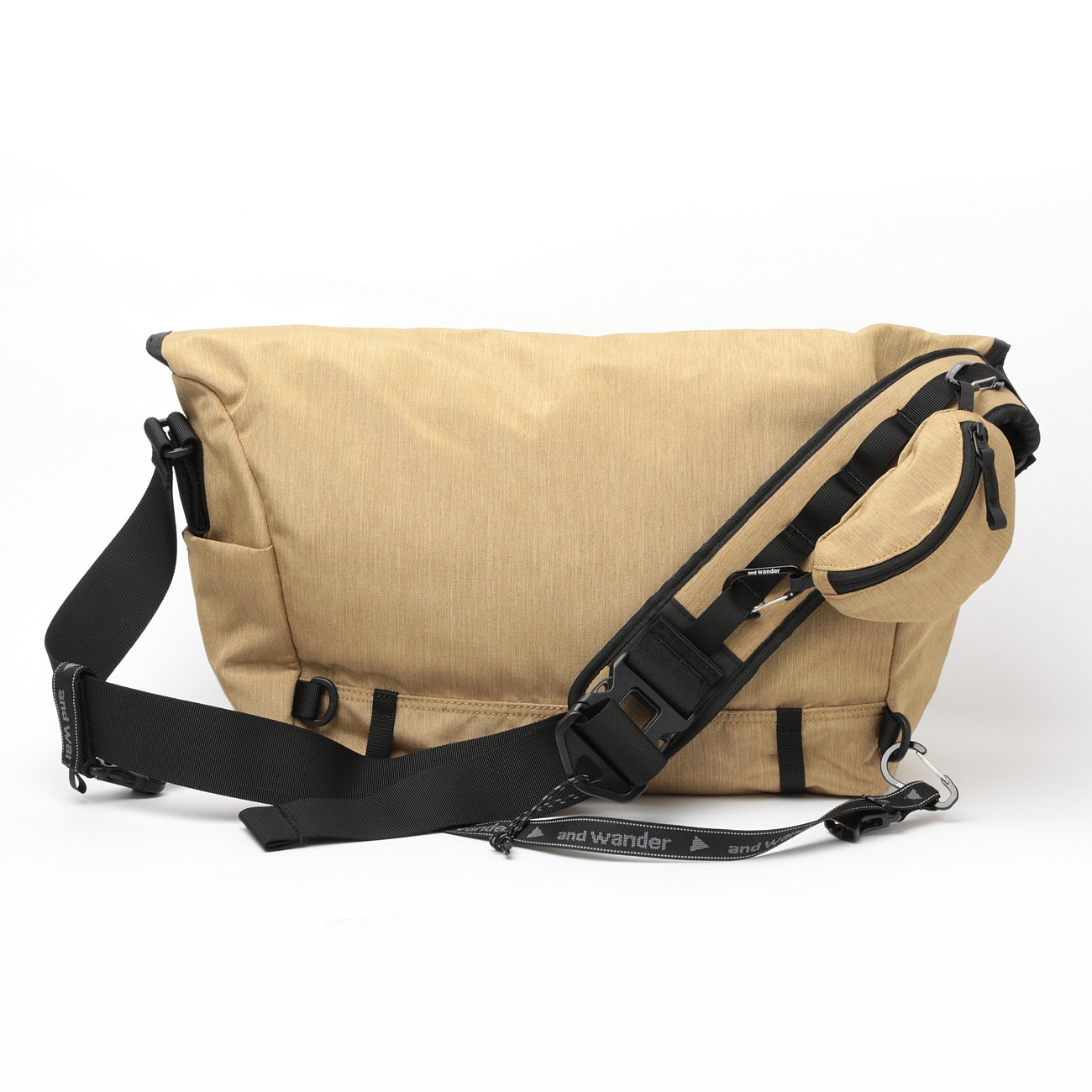 and wander / アンドワンダー | heather messenger bag - Beige | 通販