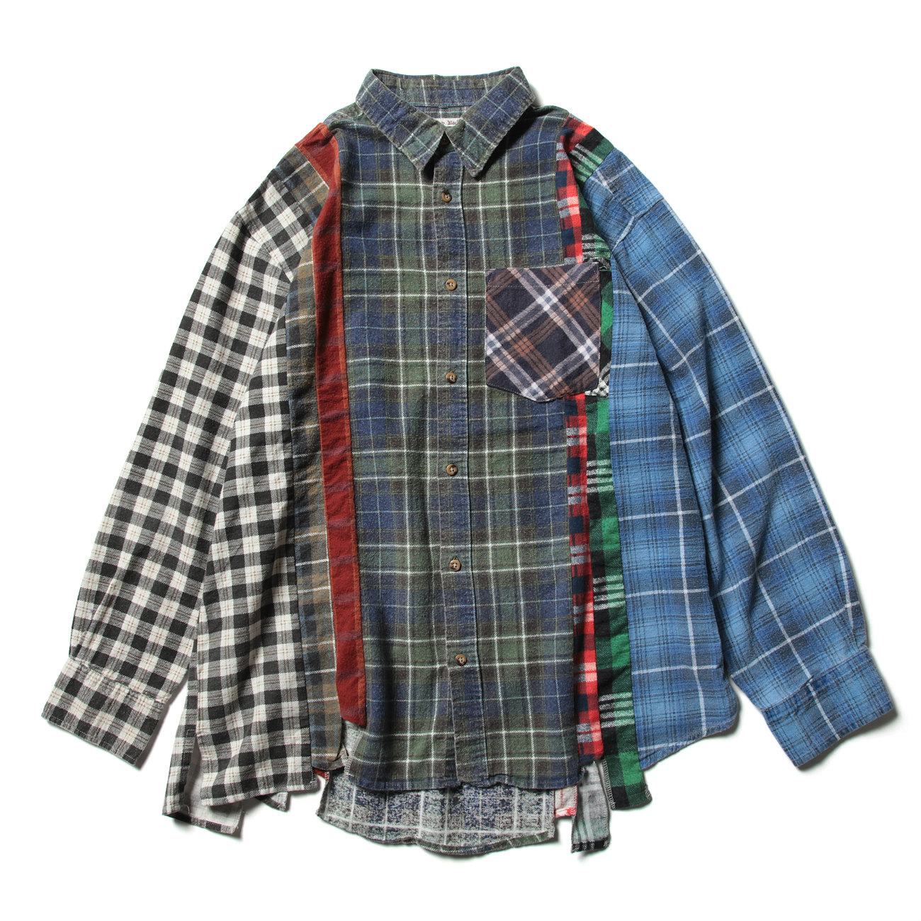 トップス Rebuild by Needles / 7 Cuts Shirt M Needles / ニードルズ | Rebuild by Needles - Flannel Shirt -> 7