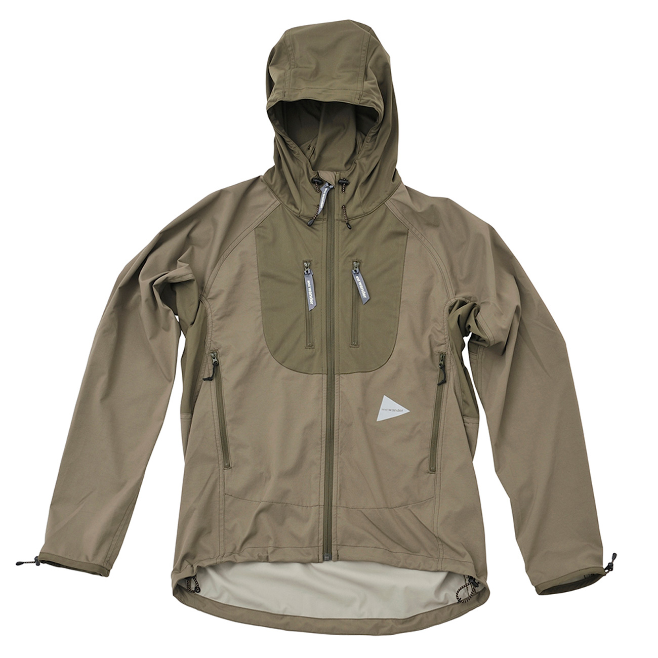and wander(アンドワンダー) trek jacket 2 カーキ and wander (アンドワンダー) trek jacket 2 for woman