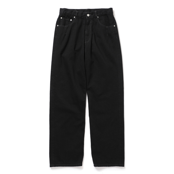 YOKE / ヨーク | DENIM WIDE STRAIGHT 5P PANTS - Black | 通販