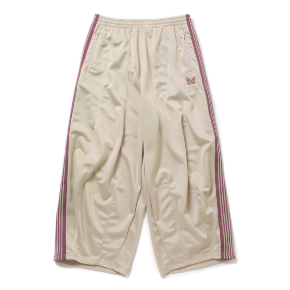 パンツ needles track pant - smooth ivory Needles/ニードルズ Zipped Track Pant - Poly Smooth （全3色