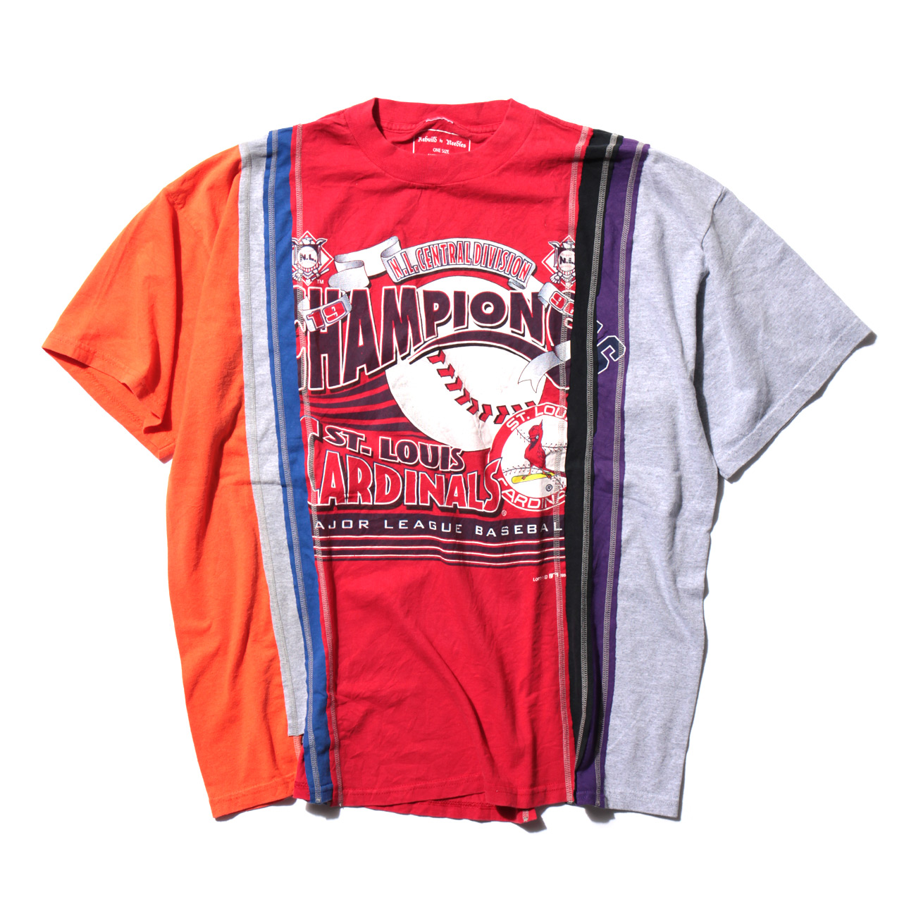 リビルドバイニードルス カットソー レインボー L Rebuild by Needles / リビルド バイ ニードルズ | 7 Cuts Wide Tee