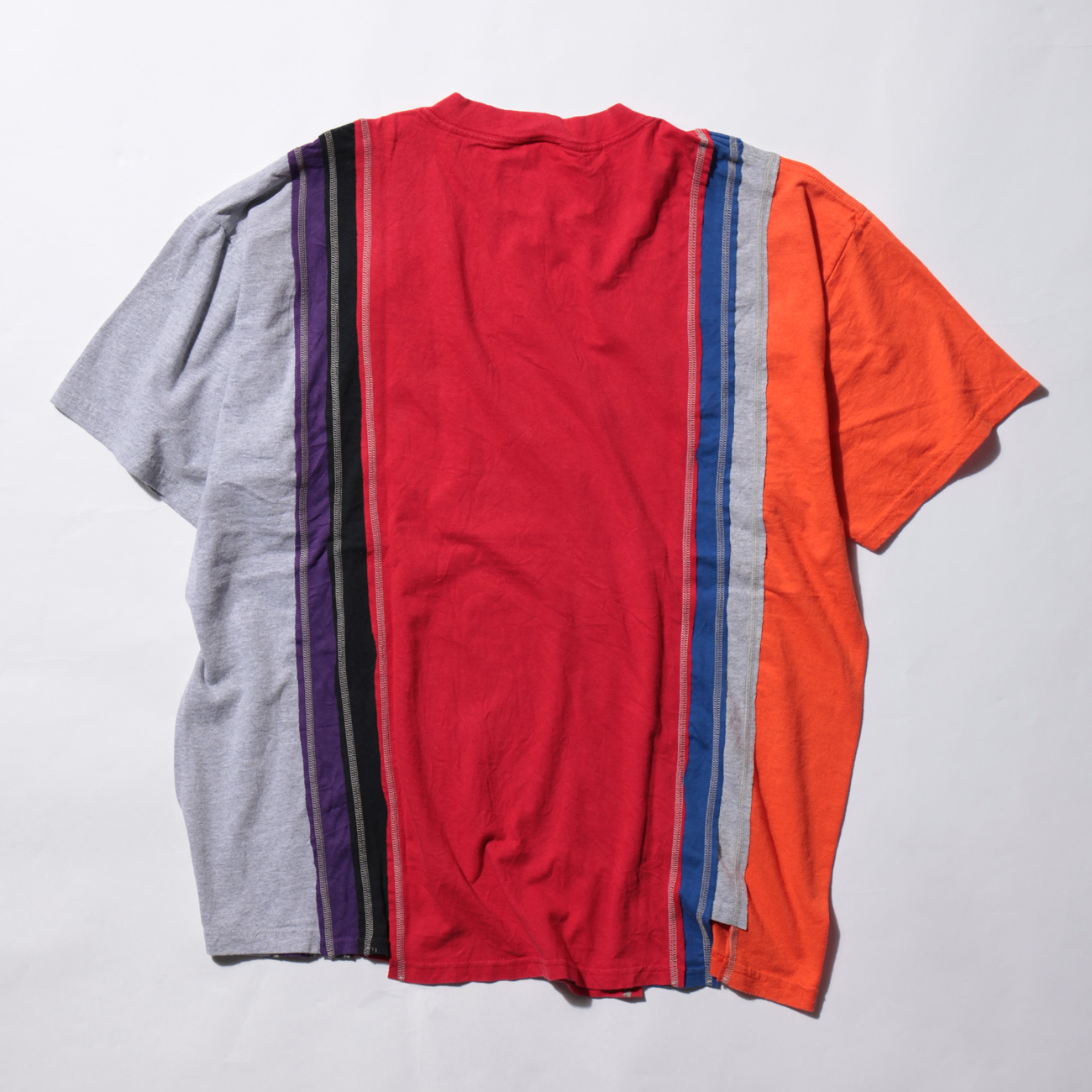 リビルドバイニードルス カットソー レインボー L Rebuild by Needles(リビルドバイニードルズ) 