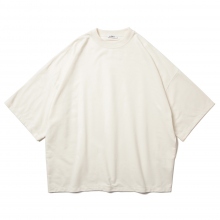 AUBETT / オーベット | GIZA空紡インレー オーバーサイズテーパードTシャツ - Sugar White