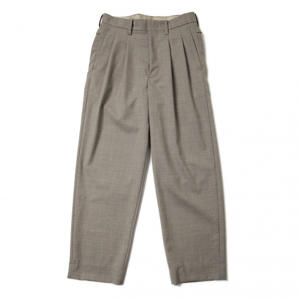 【URU/ウル】WOOL TROPICAL 1 TUCK PANTS URU [ WOOL TROPICAL 1 TUCK PANTS ] D.NAVY | ロイド・エフ