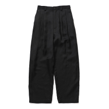 ssstein / シュタイン | VIS/LI TWILL WIDE EASY TROUSERS - Black