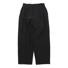 ssstein / シュタイン | LI/NY POPLIN WIDE EASY TROUSERS - Black