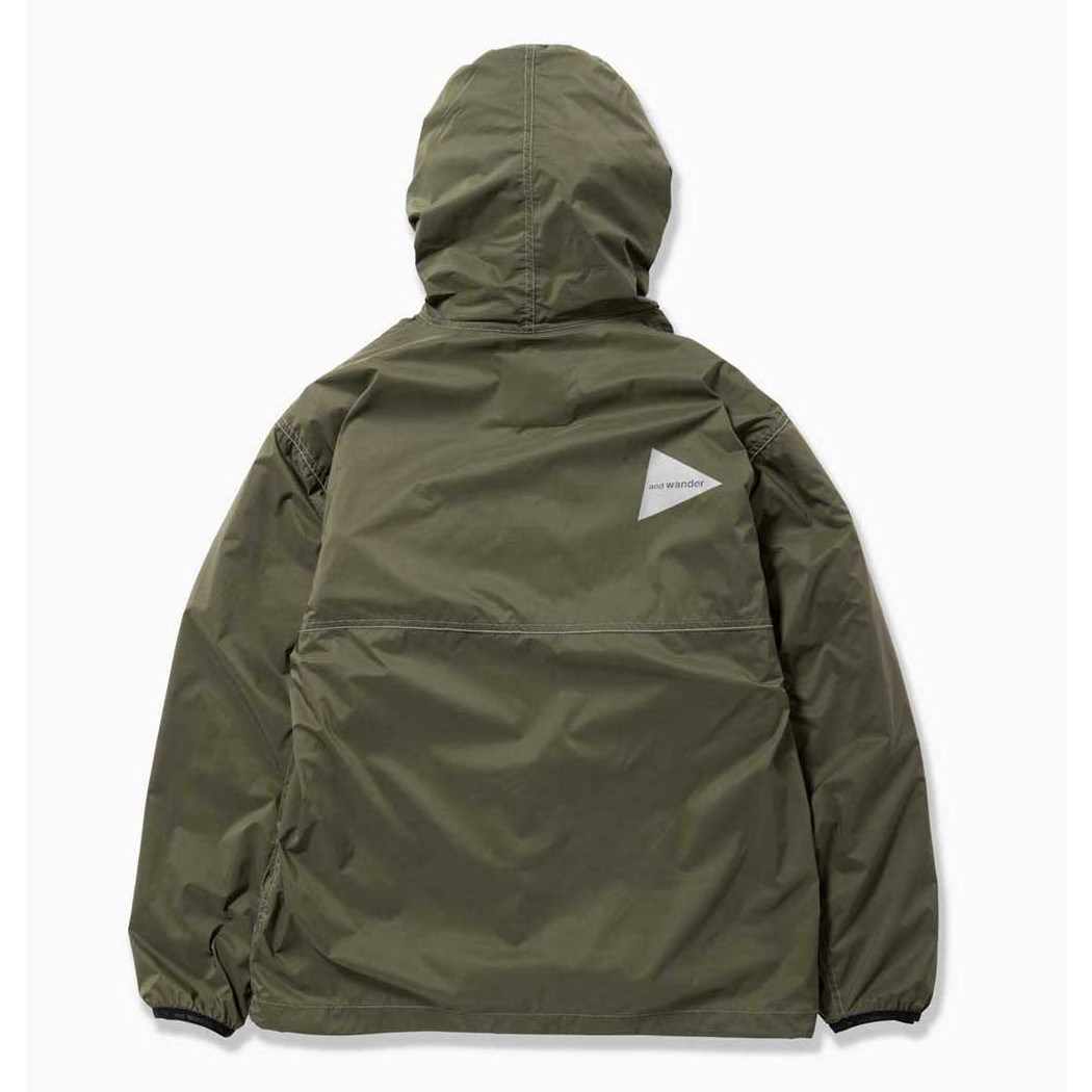 and wander アンドワンダー PERTEX wind jacket and wander / アンドワンダー | PERTEX wind jacket - Khaki | 通販