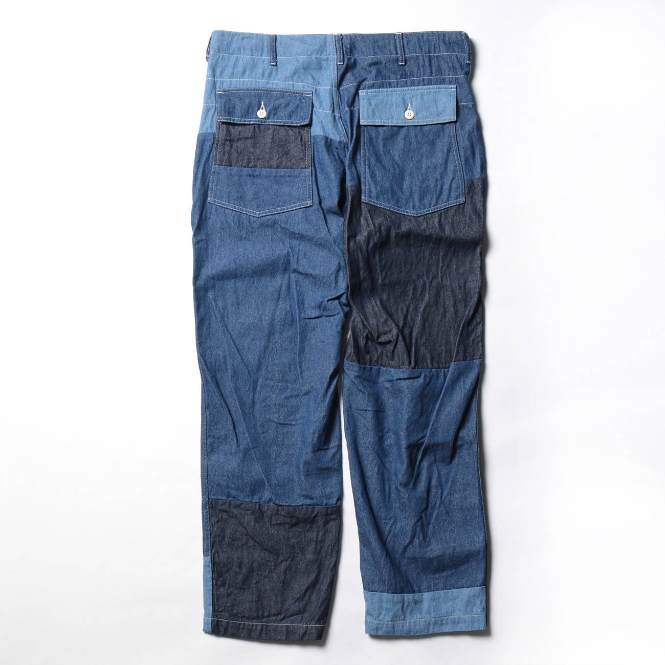 Fatigue Pant - Washed 8oz Denim - Med Indigo