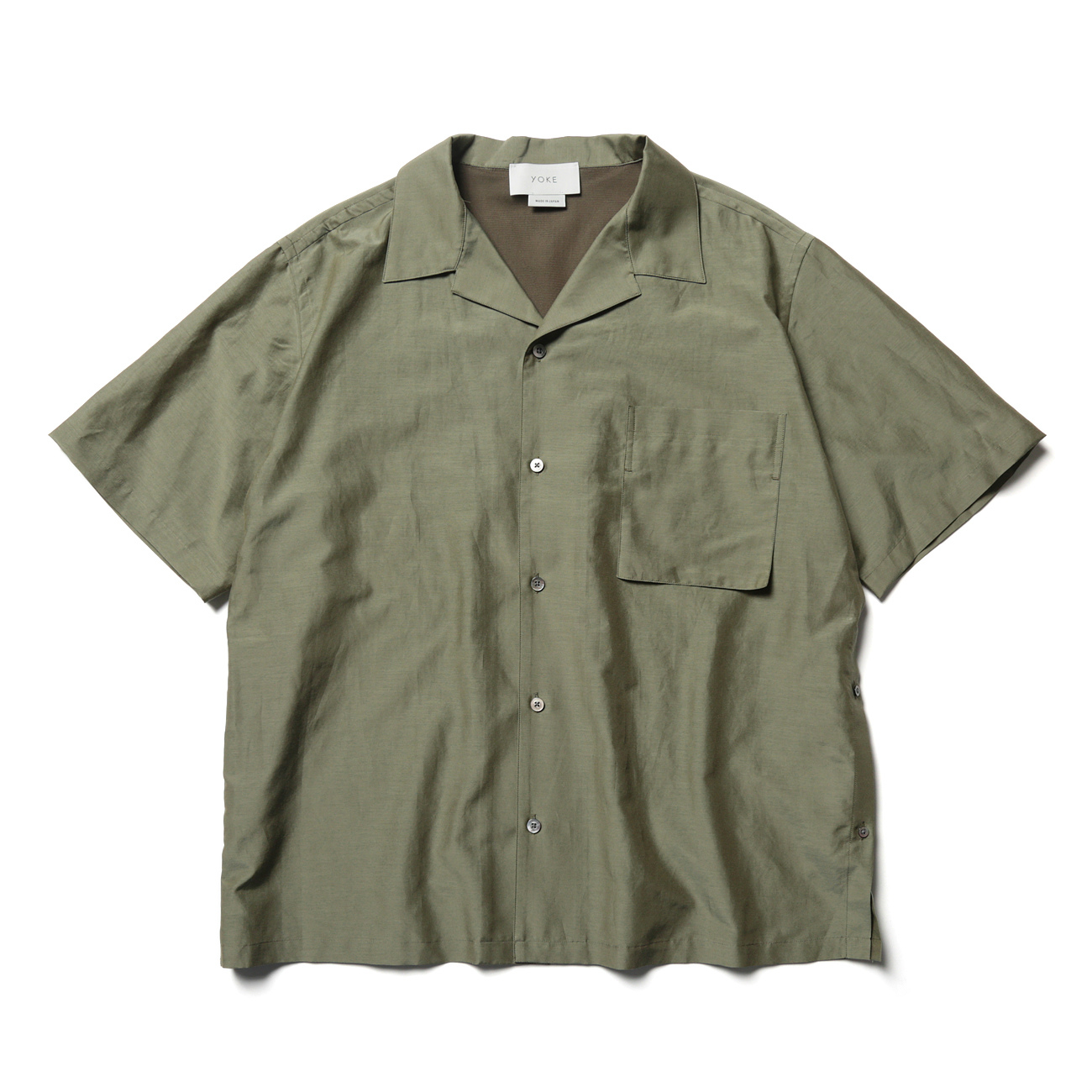YOKE / ヨーク | OPEN COLLAR SHIRTS - Olive | 通販 - 正規取扱店