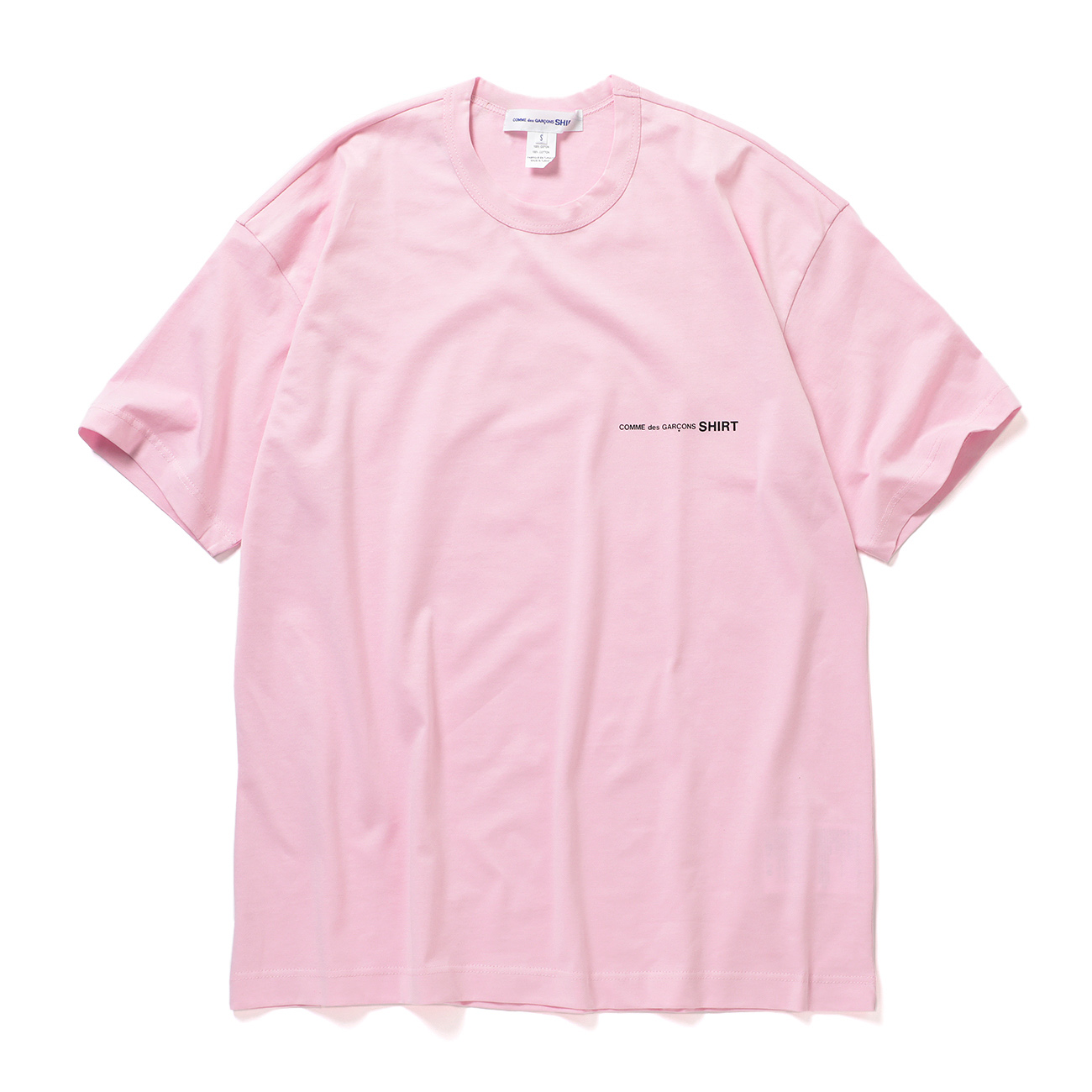 COMME des GARCONS SHIRT | cotton jersey plain CDG SHIRT black logo
