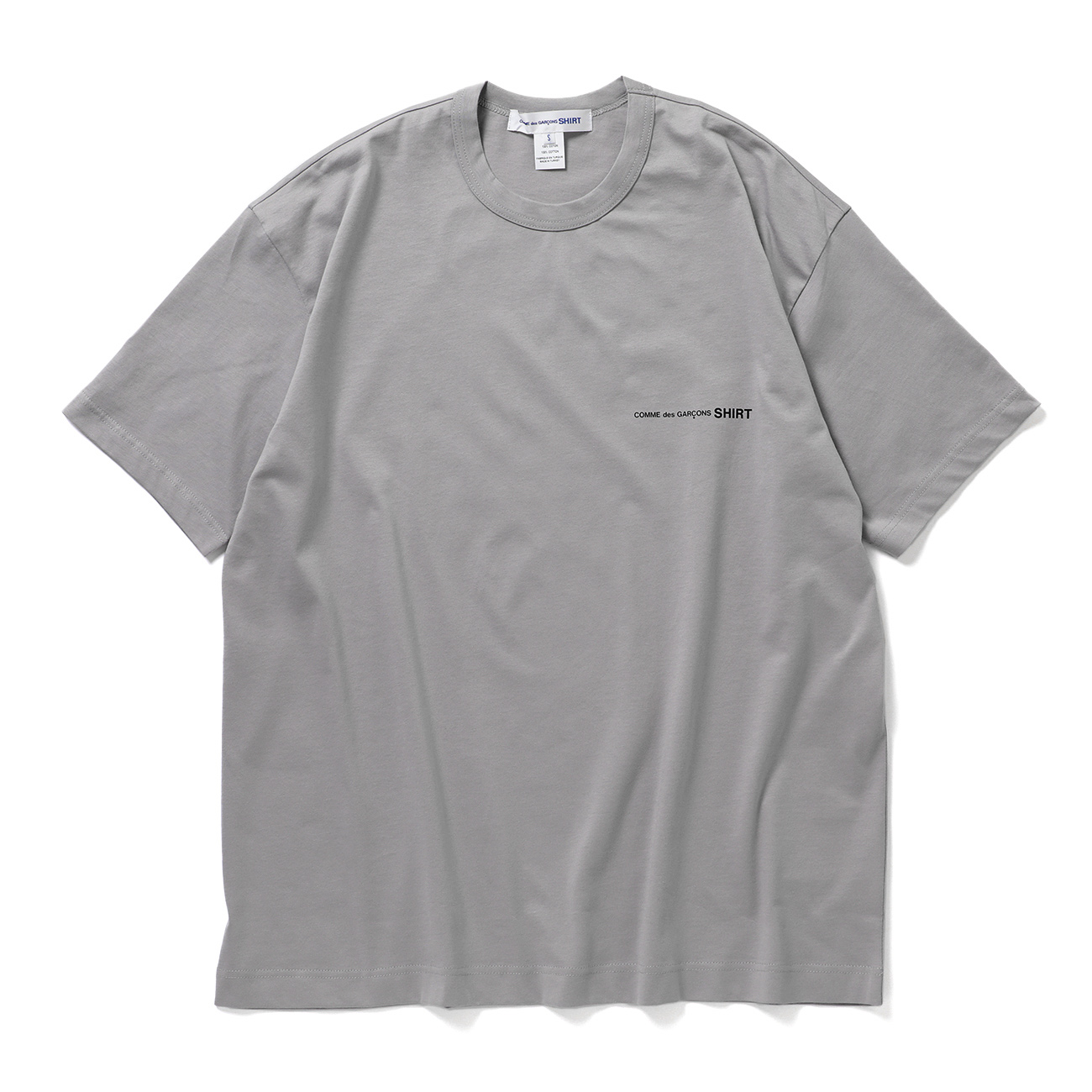 COMME des GARCONS SHIRT | cotton jersey plain CDG SHIRT black logo