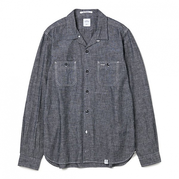 BEDWIN / ベドウィン | L/S CHAMBRAY OPEN COLLAR SHIRT 「ROGERS