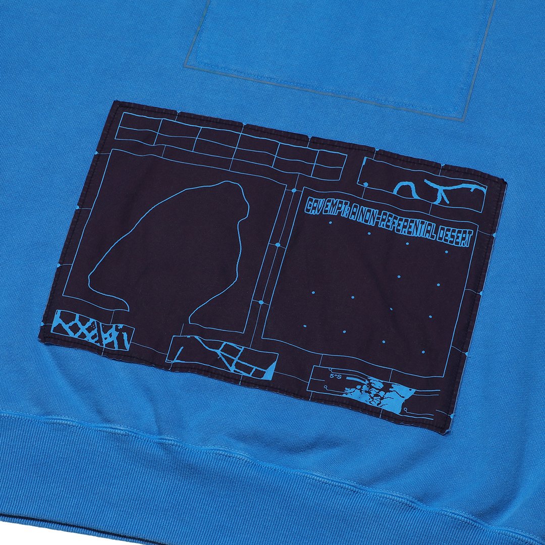 C.E / シーイー | OVERDYE ARRANGEMENT CREW NECK - Blue | 通販