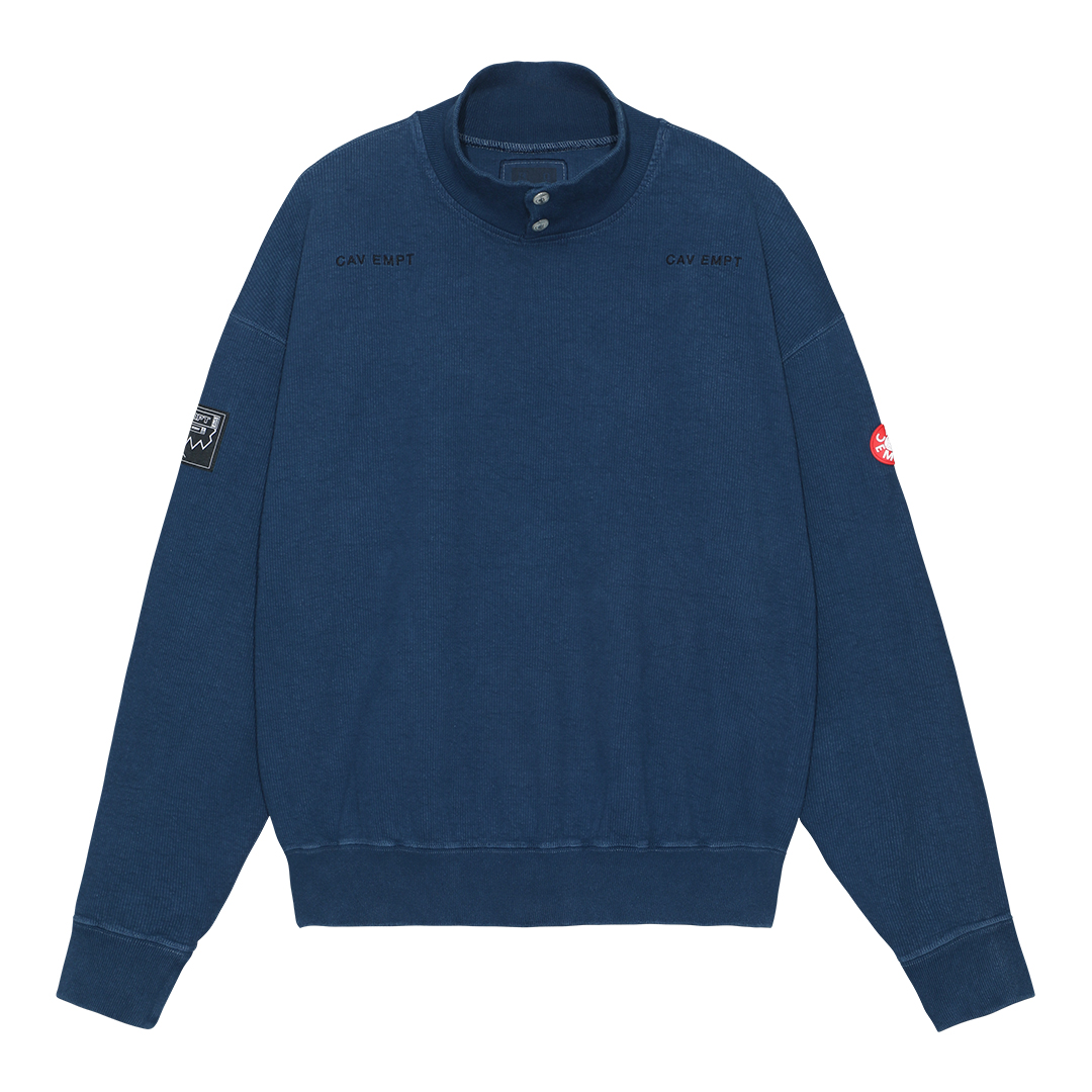 来年度予算案 C.E/CAVEMPT】シーイー BLOCK FLEECE CREW NECK