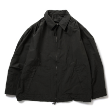 Porter Classic / ポータークラシック | WEATHER GATHERED ZIP UP JACKET - Black