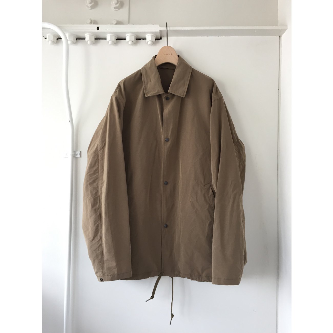 comoli  コットンナイロン　コーチジャケット　17ss