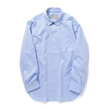 CURLY / カーリー | ALBINI STRIPE SHIRT - Sky Blue