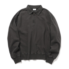 URU / ウル | HALF ZIP SWEAT - Black