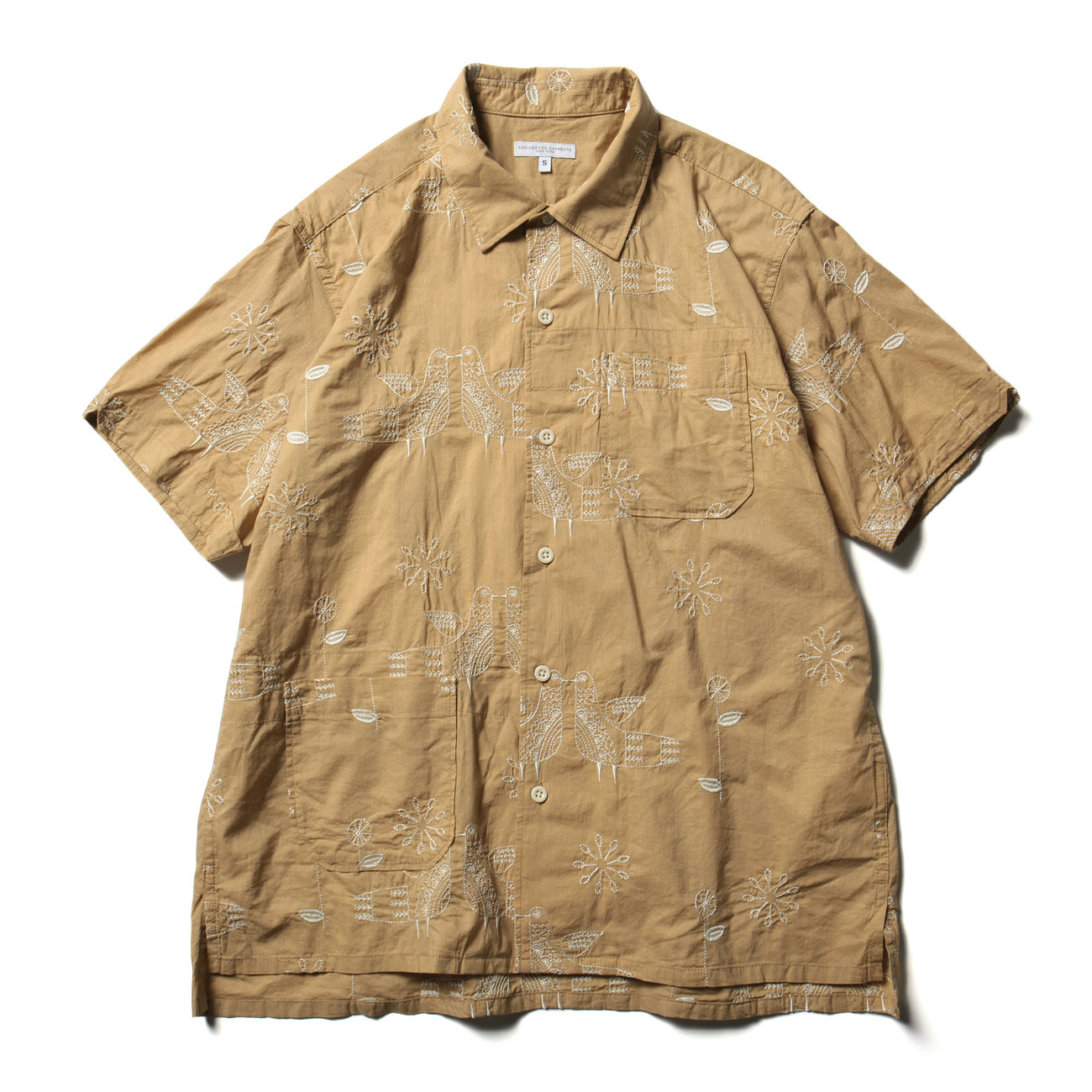 Engineered Garments Camp Shirts リネンシャツ Camp Shirt - African Print Patchwork(L(MEN) Multi Color