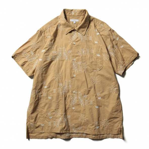 J太郎　ENGINEERED GARMENTS CAMP SHIRT Engineered Garments Camp Shirt - Coral Cotton Crepe | Up