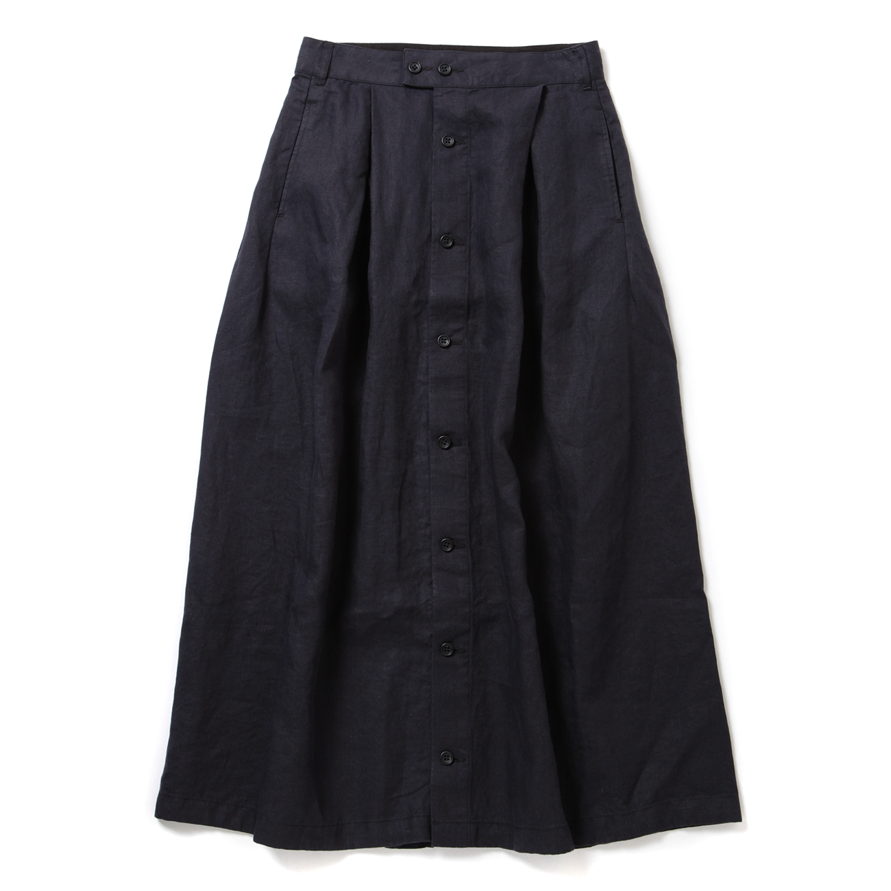 ドデカ　レディース　BLK M ENGINEERED GARMENTS / エンジニアドガーメンツ | Tuck Skirt - Linen