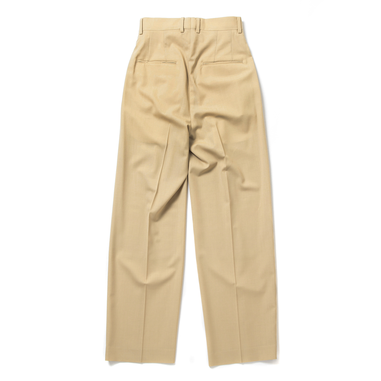 SUPER FINE TROPICAL WOOL SLACKS (レディース) - Top Beige