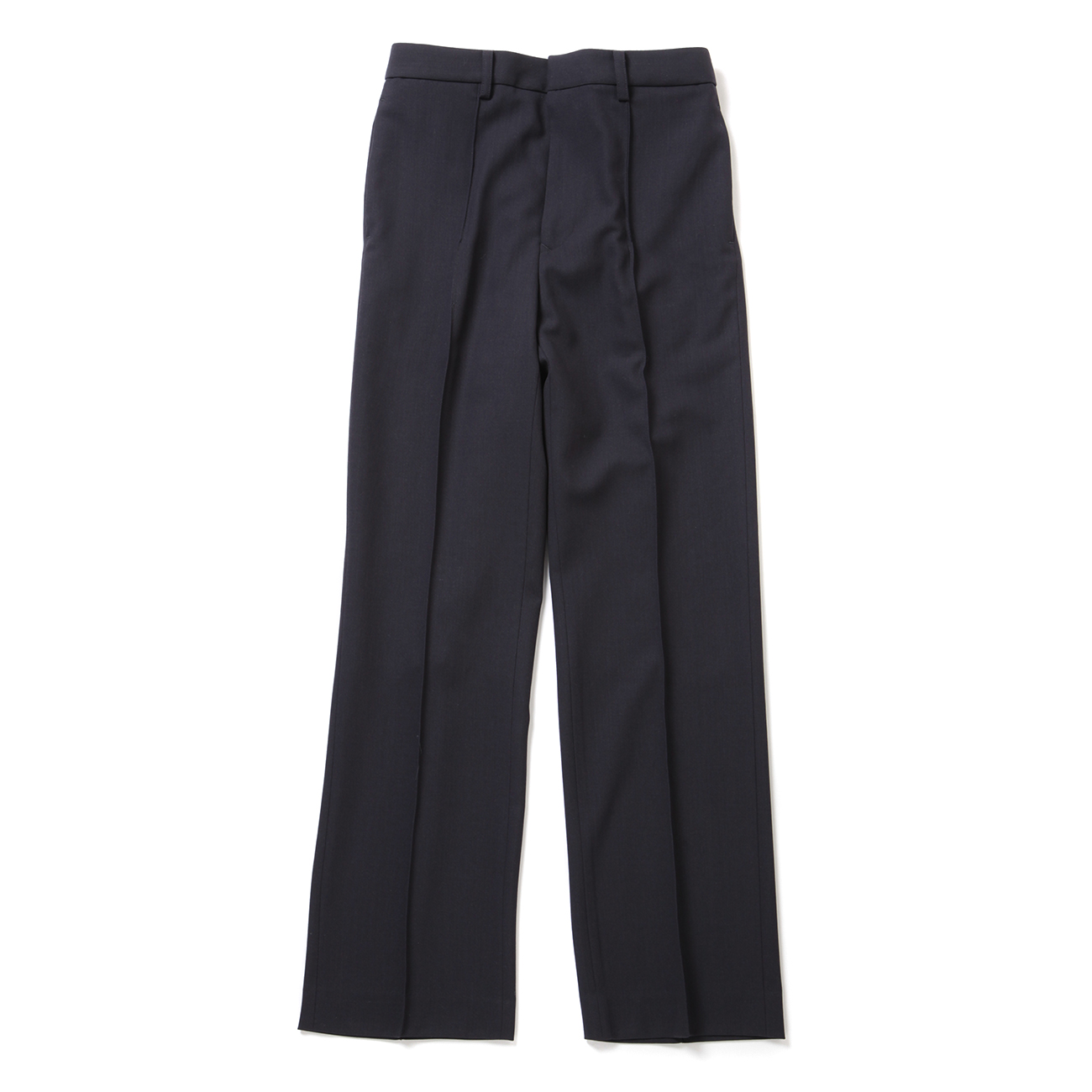 HARD TWIST WOOL DOBBY SLACKS (レディース) - Dark Navy