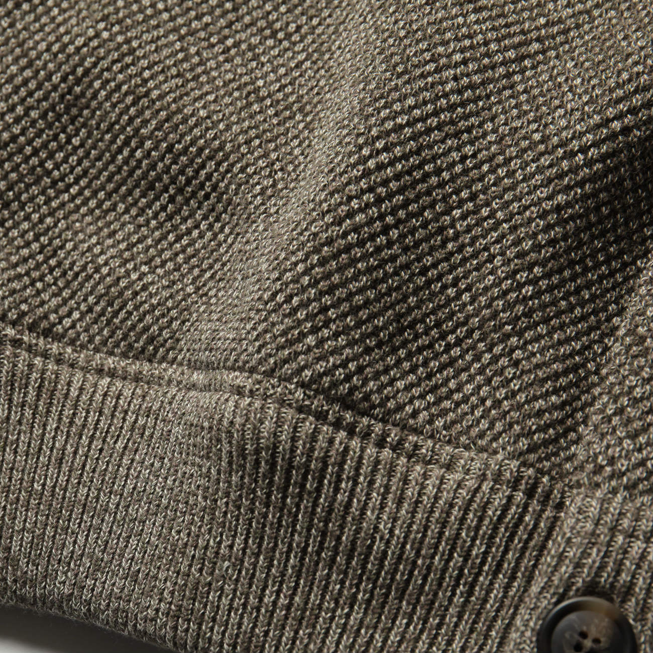 crepuscule / クレプスキュール | Moss Stitch V/N Cardigan - Khaki