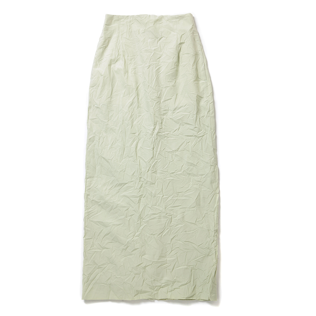 WRINKLED WASHED FINX TWILL SKIRT (レディース) - Light Green