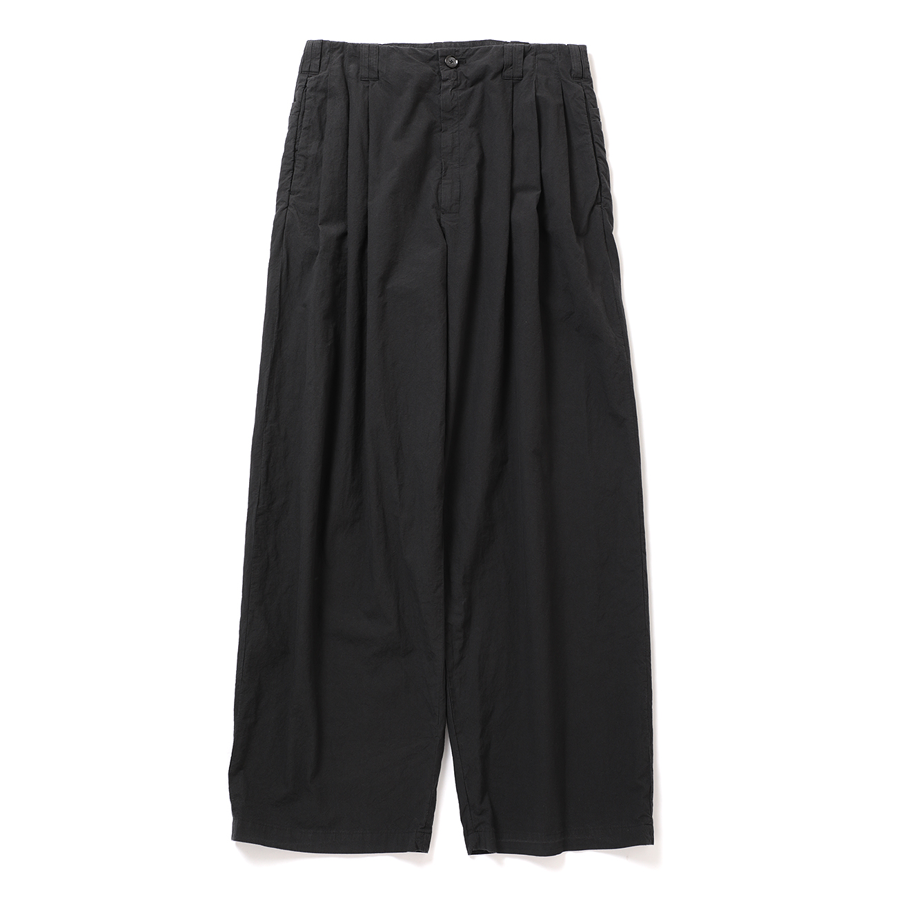 YOKE / ヨーク | Garment-dyed 3pleated Tapered Trousers - Carbon