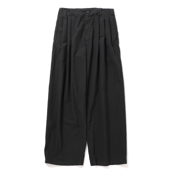 YOKE / ヨーク | Garment-dyed 3pleated Tapered Trousers - Carbon