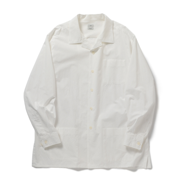 YOKE / ヨーク | Garment-dyed Shirt Jacket - White | 通販 - 正規