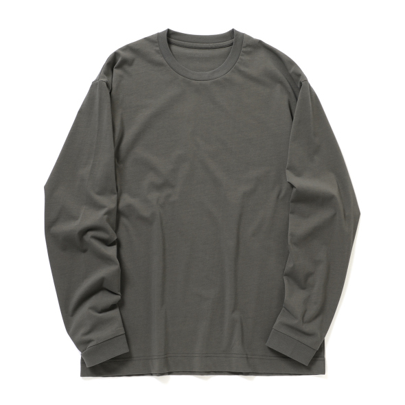 KANEMASA PHIL. / カネマサフィル | 36G High Twist LS Tee - Charcoal