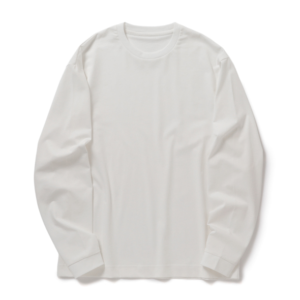 KANEMASA PHIL. / カネマサフィル | 36G High Twist LS Tee - White