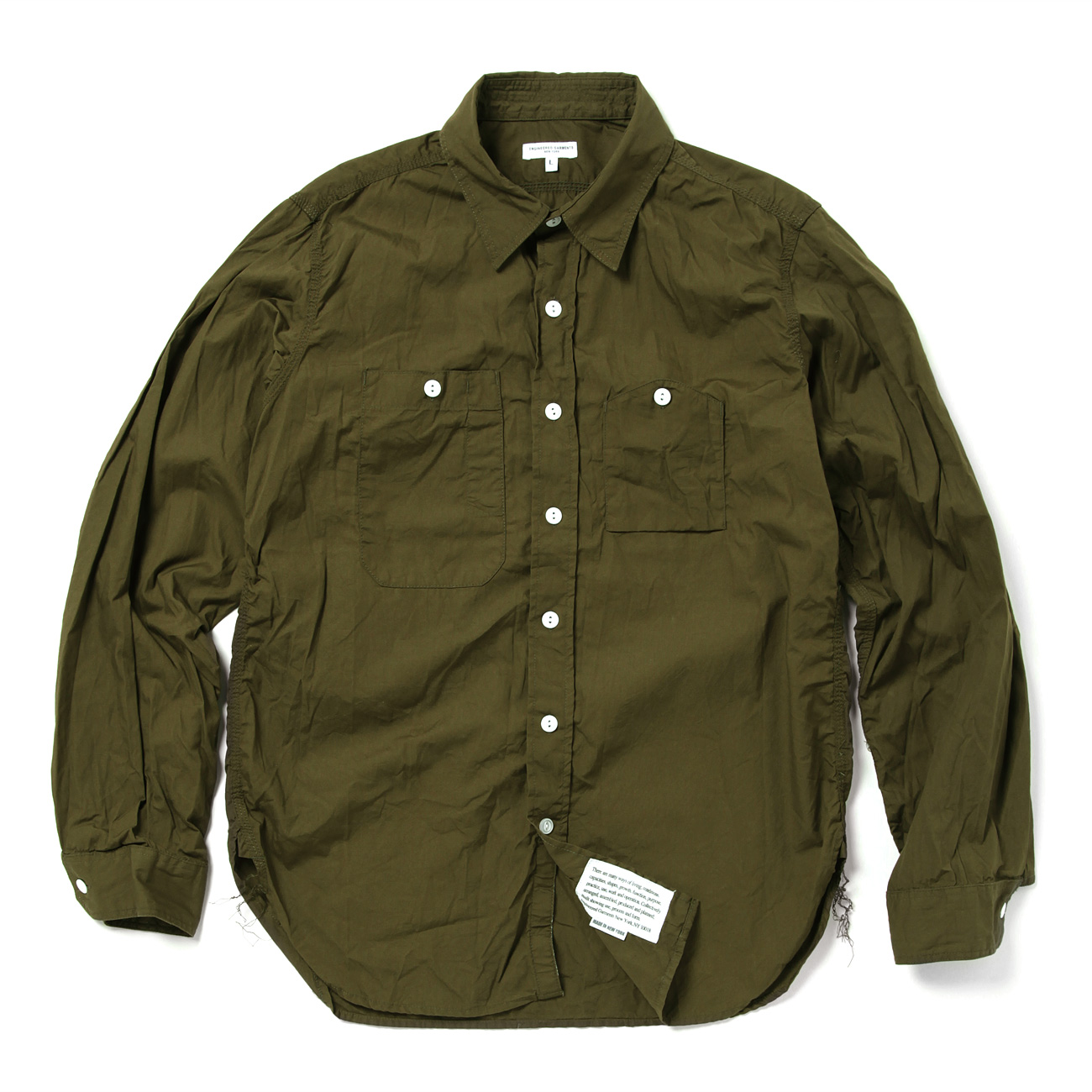ENGINEERED GARMENTS / エンジニアドガーメンツ | Work Shirt - Pima